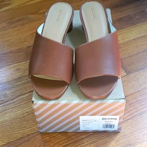 NWT Soludos Milan Mule Tan Leather Size 9